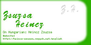 zsuzsa heincz business card